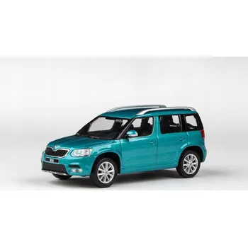 autíčko Škoda Yeti FL (2013) - Modrá Sea Metalíza ABREX 1:43