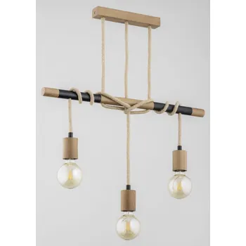 Stropní svítidlo LANCER 3xE27 dřevo Alfa lišta 62260