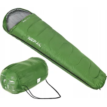 Spacák Turistický Spací Pytel s kapucí ENERO CAMP NEPAL Teplý Mumie + Obal