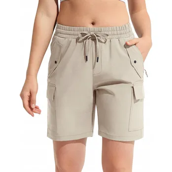 Dámské kraťasy Dámské Kraťasy cargo sportovní trekové tréninkové lehké béžové XL