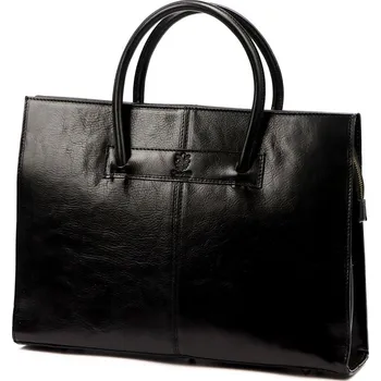 Dámská aktovka Kožená dámská černá business taška do ruky Florence no. 1028