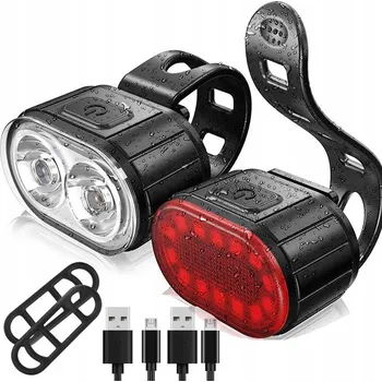 Cyklosvítilna LED Světlo na Kolo Přední Zadní Voděodolné Světlo na Řídítka