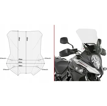 Motodíl MB Plexi štít Givi D3112ST pro Suzuki DL650 V-Strom