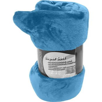 deka Bazyl.cz Mikroflanelová deka Super Soft 200x230 cm. - Světle modrá