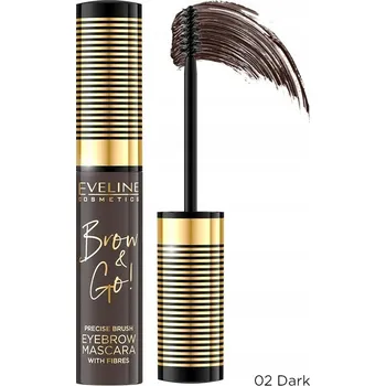 Přípravek na oči Eveline Řasenka na Obočí Brow & Go! 02 Tmavá