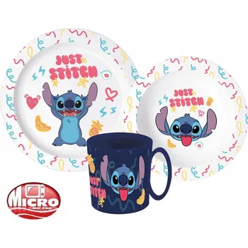 Sada nádobí Disney Lilo a Stitch Palms z mikroplastu s hrnkem 350 ml