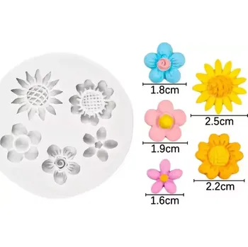 Výroba svíčky Forma silikonová - luční kvítí (Forma na tvorbu dekorativních květů)