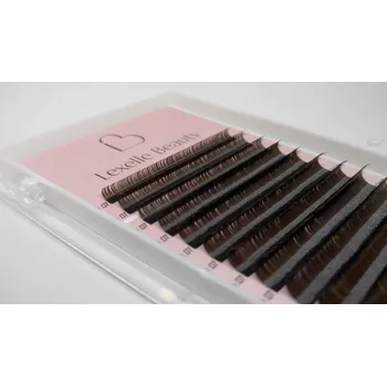 Umělé řasy Řasy Lexelle Beauty 0,07 D Brown Mix