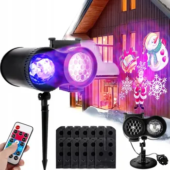 Světelný efekt Laserový projektor Heckermann 5 W IP65 8 m