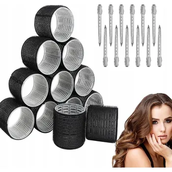 Natáčka na vlasy MEGA SILNÉ Natáčky na vlasy na suchý zip pro vlny Loki - 24ks 48mm