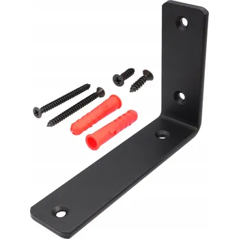 police Konzole na polici LOFT podpěra držák pod polici 15cm ČERNÝ 150X100