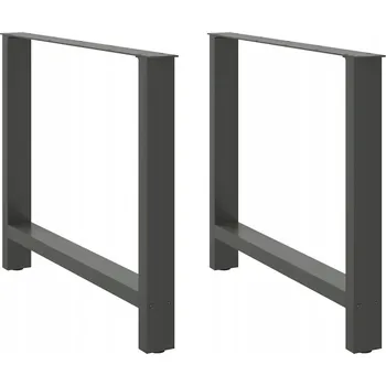 Konferenční stolek Nohy ke konferenčnímu stolku, antracit, 2 ks, 90x(72-73) cm, ocel