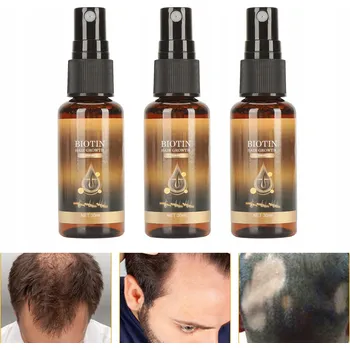 Vlasová regenerace 3 ks Biotin Sprej pro růst vlasů pro silnější vlasy Obnova NI