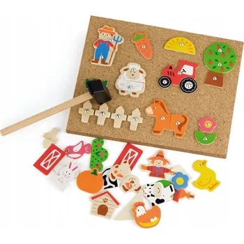 Dřevěná hračka VIGA 51606 Farma Zatloukačka