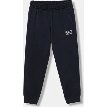 Dětské bavlněné tepláky EA7 Emporio Armani 7B000027.AF10380 námořnická modř 59X, vel. 142