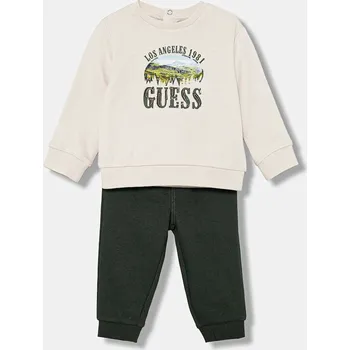 Kojenecká souprava Bavlněná tepláková souprava pro miminka Guess 2-pack I5BG08.KAX74.9BYA béžová 08X, vel. 68-76