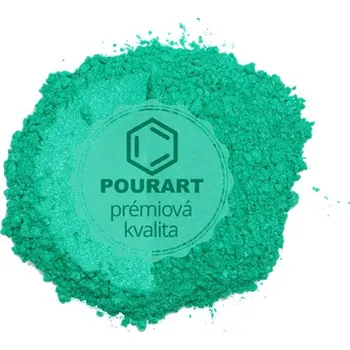 PourArt Metalický prášek DK436 Pearl Aquamarine Green 10g