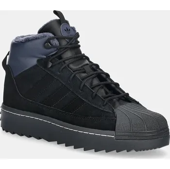 Dívčí zimní obuv Dětské zimní boty adidas Originals SUPERSTAR WINTER TREK JQ0346 černá 99X, EUR 35.5