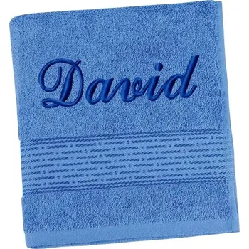 Ručník Froté ručník s vyšitým jménem Bellatex modrý 50x100 cm