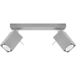 Bodové svítidlo Merida, 2x šedé kovové stínítko, (možnost polohování)