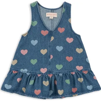 Dámské šaty Dětské riflové šaty Konges Sløjd MAGOT DRESS GOTS KS103884.9BYA námořnická modř 59X, vel. 92