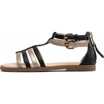 Chlapecké sandály Geox dětské sandály eko kůže černé barvy, velikost 31