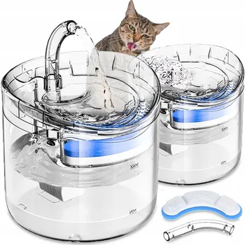 Miska pro psa PÍTKO FONTÁNA PRO KOČKY PSA Automatické Pítko Miska 1,8L + Filtr