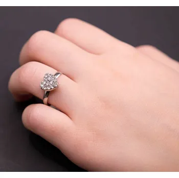 Prsten Dětský prstýnek - stříbrné srdíčko