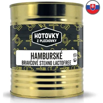 Hotové jídlo Hotovky z plechovky Hamburské bravčové stehno Lactofree 800 ml