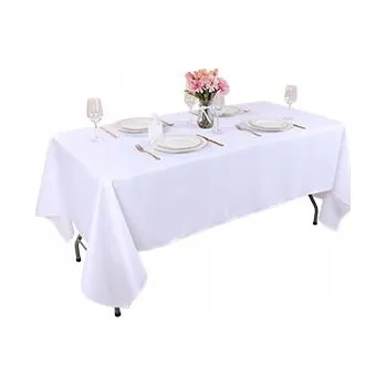 Prostěradlo Obrus Klasyczny Biały 152 x 260 cm Zestaw 2 ks Svaté Přijímání Svatební Hostina Svatba Párty