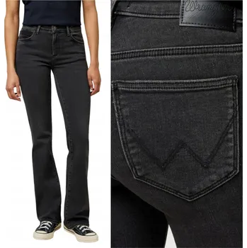 Dámské džíny Wrangler BOOTCUT Black Wash dámské rozšířené džíny W27 L32