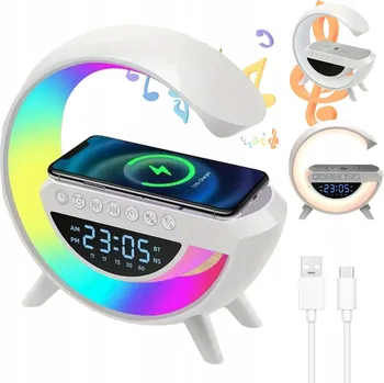 Lampička Stolní lampička Appio s funkcí Sound Machine, bílá, výkon až 5 W