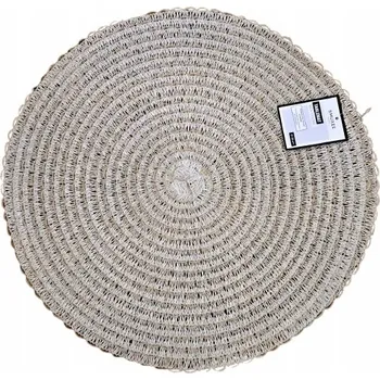 prostírání SMUKEE Prostírání na stůl, papírová pletená podložka, 38 cm, BÉŽOVÁ 435