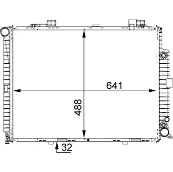 Motor automobilu Chladič, chlazení motoru MAHLE CR 245 000S
