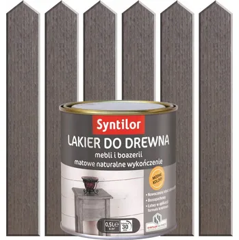 barva a nátěr na dřevo Aquaretanový lak 0,5 l Ocelový syntilor