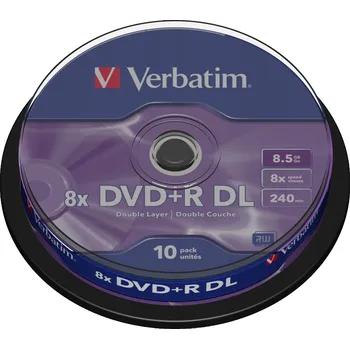 Optické médium DVD médium Verbatim DVD+R DL 8,5 GB 10 ks