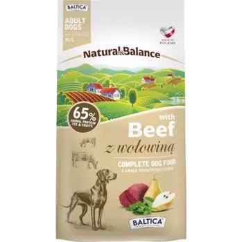 Krmivo pro psa BALTICA krmivo pro vybíravé psy NATURAL&BALANCE HOVĚZÍ S OVOCEM 3kg