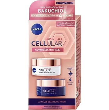 Kosmetická sada Sada kosmetiky NIVEA Cellular Expert Lift pro péči o obličej 2x50 ml