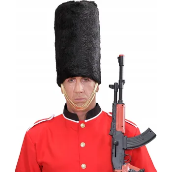 Pokrývka hlavy Klobouk černý gardista královny strážce