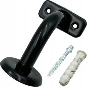 Držák pro upevnění madla zábradlí, sloupku schodiště ČERNÝ
