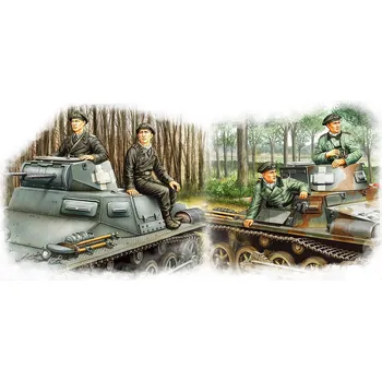 Plastikový model German Panzer Crew Set - Hobby Boss 84419