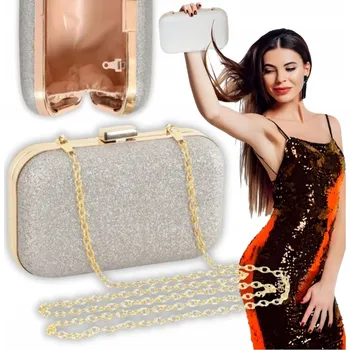 Kabelka Kabelka psaníčko 34B-1 silver syntetická stříbrná