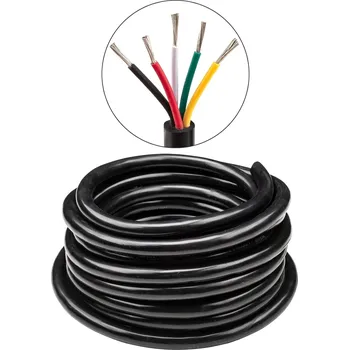 elektrický kabel Elektrický kabel URCIANOW 10 m, 14AWG 5x2 mm2, nízkonapěťový, černý
