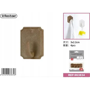 Věšák Samolepicí háčky 4 ks, ideální do koupelny a kuchyně