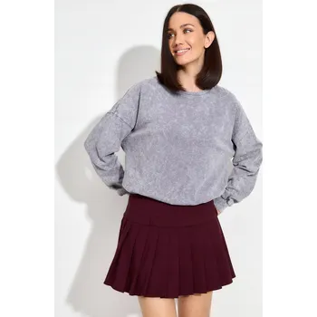 Dámské tričko s dlouhým rukávem 100% Bavlna Oversize Stonewash Velikost 50/52