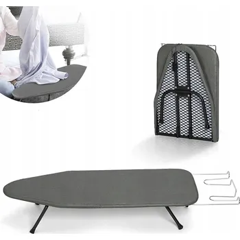 Žehlicí prkno SKLÁDACÍ ŽEHLICÍ PRKNO NA STŮL DO SKŘÍNĚ VYSOUVACÍ NÁSTĚNNÉ DRŽÁK ŠEDÉ