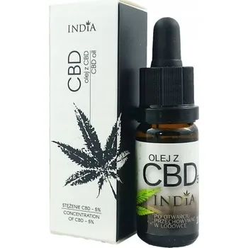 CBD CBD Konopný olej 5% India Cosmetics veganský 10 ml