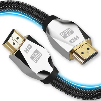 Video kabel HDMI 2.1 kabel 8K 4K 144Hz 120Hz UHD eARC VRR HDR 48Gbps Vysokorychlostní kabel 2M