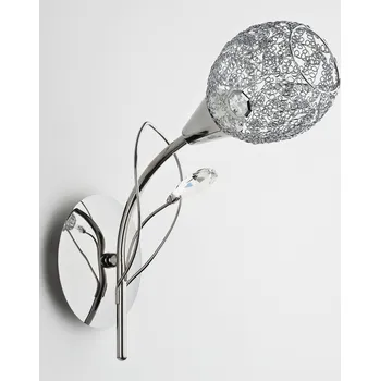 Nástěnné svítidlo Nástěnné svítidlo kov chrom křišťály MARLENA 17980A