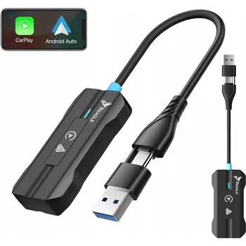 BEZDRÁTOVÝ ADAPTÉR CARPLAY ANDROID AUTO DO AUTA PRO APPLE IPHONE